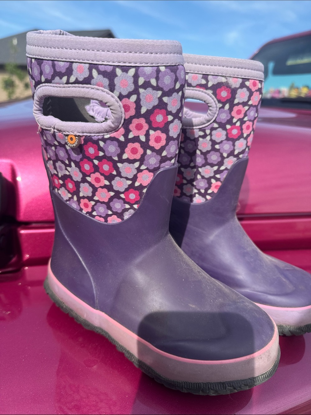 Kids Purple waterproof with Pink and Purple Accents